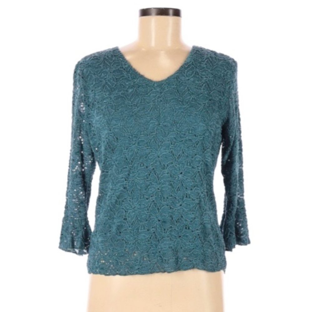 Brittany Black 3/4 Sleeve Top